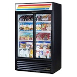 True GDM-41-HC-LD - Merchandiser, two-section, (2) glass sliding doors, powder coated exterior